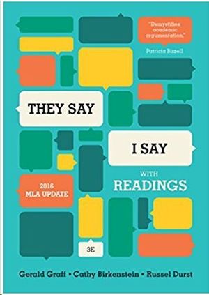 THEY SAY / I SAY WITH READINGS