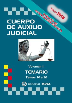 CUERPO DE AUXILIO JUDICIAL TEMARIO VOL. II