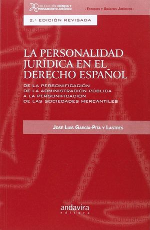 LA PERSONALIDAD JURIDICA EN EL DERECHO ESPAÑOL