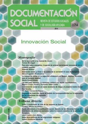 DOCUMENTACION SOCIAL Nº174 2014 REVISTA DE ESTUDIOS SOCIALES