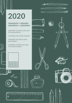 CALENDARIO PARED INTERNACIONAL 2020 (VERDE)
