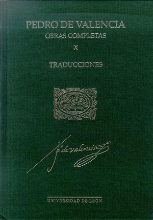 OBRAS COMPLETAS X. PEDRO DE VALENCIA