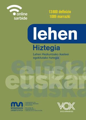 LEHEN HIZTEGIA (DICCIONARIO EUSKERA)
