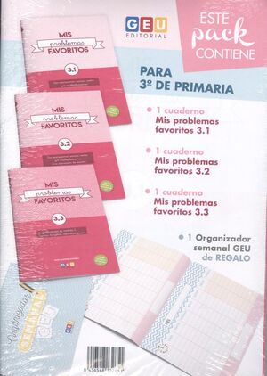 PACK 3º PROBLEMAS + ORGANIZADOR SEMANAL DE REGALO