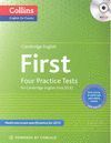 FIRST (FCE) FOUR PRACTICE TESTS WITH MP3 AUDIO CD