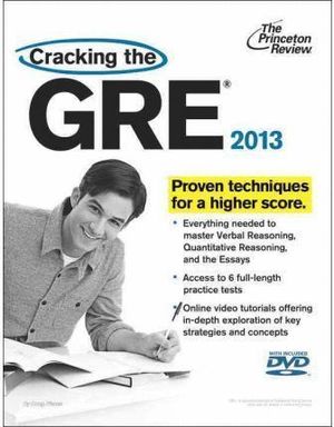 CRACKING THE NEW GRE WITH DVD, 2013 EDITION