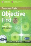 OBJECTIVE FIRST STUDENT'S BOOK PACK (STUDENT'S BOOK WITH ANSWERS WITH CD-ROM AND