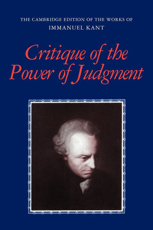 CRITIQUE OF THE POWER OF JUDGMENT