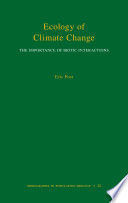 ECOLOGY OF CLIMATE CHANGE