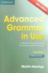 ADVANCED GRAMMAR IN USE BOOK WITHOUT ANSWERS 3RD EDITION