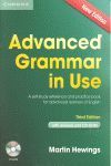 ADVANCED GRAMMAR IN USE WITH ANSWERS AND CD-ROM: A SELF-STUD