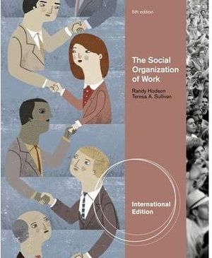 THE SOCIAL ORGANIZATION OF WORK