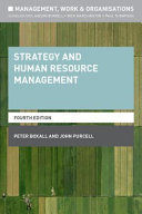 STRATEGY AND HUMAN RESOURCE MANAGEMENT