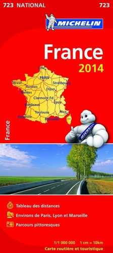 MAPA FRANCIA 2014 ATLAS MICHELIN 723