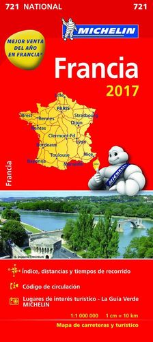 MAPA FRANCIA 2017 MICHELIN (721)