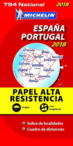 MAPA NATIONAL ESPAÑA - PORTUGAL 2018