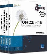 OFFICE 2016 (PACK 4 LIBROS) DOMINE TODAS LAS FUNCIONES