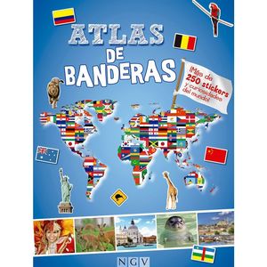 ATLAS DE BANDERAS. CON PEGATINAS