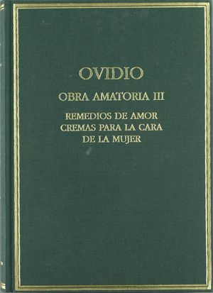 OBRA AMATORIA III REMEDIOS DE AMOR