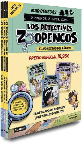 PACK LOS DETECTIVES ZOOPENCOS (1, 2 Y 3) EN LETRA