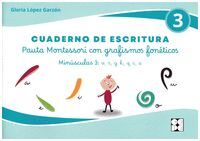 CUADERNO DE ESCRITURA. MINÚSCULAS 3: V, R, G, K, Q, C, Z