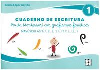 CUADERNO DE ESCRITURA. MAYÚSCULAS 1: A, E, I, O, U, M, P, L, LL, Y