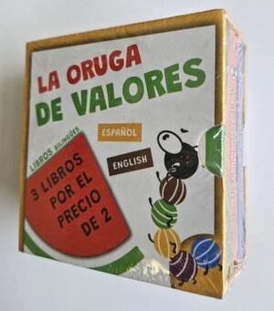 LA ORUGA DE VALORES (ESTUCHE 3 LIBROS) BILINGUE