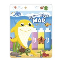 COLOREA CON PUNTOS - ANIMALITOS DEL MAR (CON 3 MARCADORES DE PUNTOS)