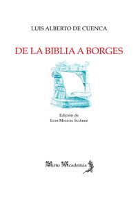 DE LA BIBLIA A BORGES