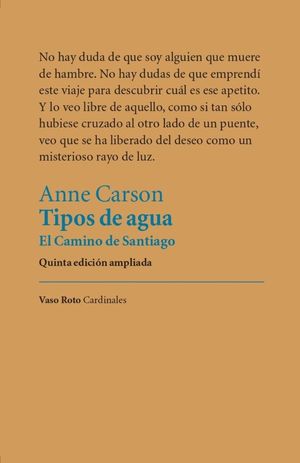 TIPOS DE AGUA (EL CAMINO DE SANTIAGO)