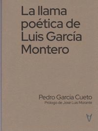 LA LLAMA POETICA DE LUIS GARCIA MONTERO