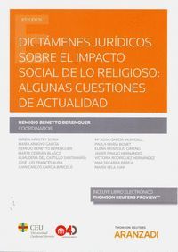 DICTÁMENES JURÍDICOS SOBRE EL IMPACTO SOCIAL DE LO RELIGIOSO:  (DÚO)