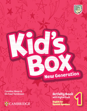 KID'S BOX NEW GENERATION 1º EP WB ENGLISH FOR SPANISH SPEAKERS LEVEL 1 ACTIVITY BOOK WITH