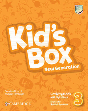 KID'S BOX NEW GENERATION 3º EP WB ENGLISH FOR SPANISH SPEAKERS LEVEL 3 ACTIVITY BOOK WITH
