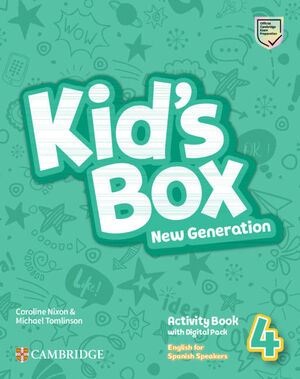 KID'S BOX NEW GENERATION 4º EP WB ENGLISH FOR SPANISH SPEAKERS LEVEL 4 ACTIVITY BOOK WITH