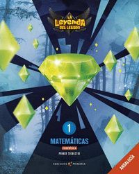 MATEMATICAS 1º PRIMARIA TRIMESTRES CUADRICULA 2019 PROYECTO LA LEYENDA DEL LEGADO