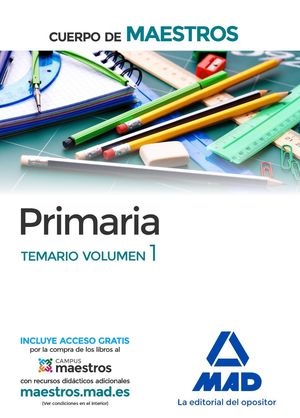 PRIMARIA TEMARIO VOLUMEN 1 (2016) CUERPO MAESTROS