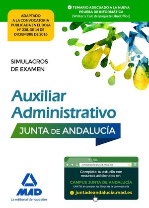 AUXILIAR ADMINISTRATIVO JUNTA ANDALUCIA SIMULACROS 2017