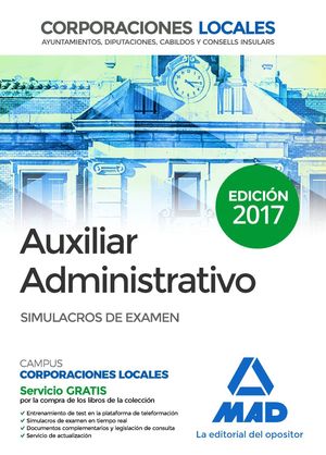 AUXILIAR ADMINISTRATIVO SIMULACROS DE EXAMEN 2017