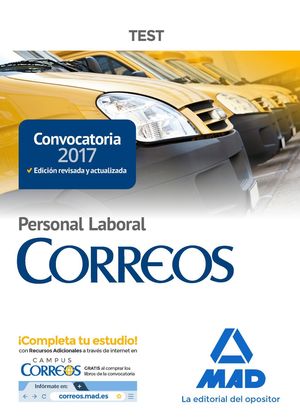 PERSONAL LABORAL CORREOS TEST 2017