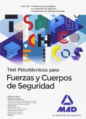 TEST PSICOTECNICOS PARA FUERZAS Y CUERPOS DE SEGURIDAD 2017