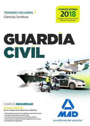 GUARDIA CIVIL TEMARIO 1 2018 CIENCIAS JURIDICAS