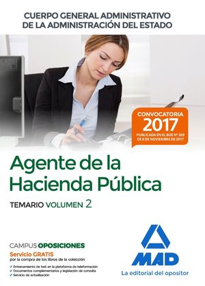 AGENTE DE LA HACIENDA PUBLICA TEMARIO VOL.2 (2017)