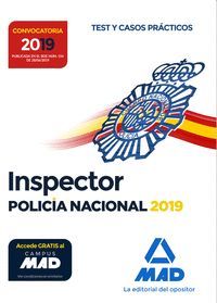 INSPECTOR POLICÍA NACIONAL TEST Y CASOS PRÁCTICOS 2019