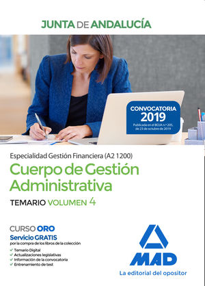 CUERPO DE GESTIÓN ADMINISTRATIVA [ESPECIALIDAD GESTIÓN FINANCIERA (A2 1200)] DE