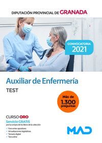 AUXILIAR ENFERMERÍA DIPUTACIÓN GRANADA TEST (2021)