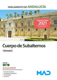 TEMARIO CUERPO SUBALTERNOS 2021 PARLAMENTO ANDALUCIA