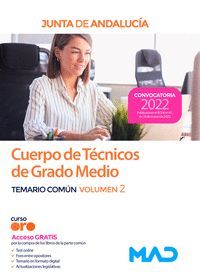 CUERPO DE TECNICOS DE GRADO MEDIO TEMARIO CUMUN VOL.2 JUNTA DE ANDALUCIA