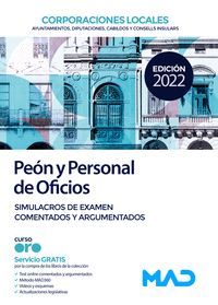 SIMULACROS EXAMEN PEON Y PERSONAL DE OFICIOS CORPORACIONES LOCALES 2022