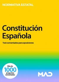CONSTITUCION ESPAÑOLA TEST COMENTADOS PARA OPOSICIONES 2022